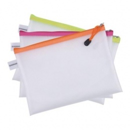 Irattartó tasak, cipzáras, A4, 343x246 mm, DONAU, vegyes színek