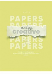 Füzet, tűzött, A4, kockás, 80 lap, SHKOLYARYK "Notes Creative", vegyes