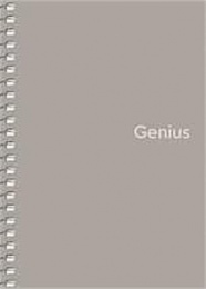 Spirálfüzet, A6, kockás, 80 lap, PP borító, SHKOLYARYK "Genius", vegyes