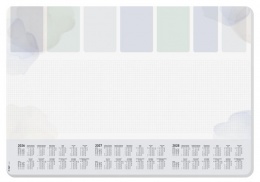 Könyökalátét, 595x410 mm, 3 éves és heti tervezővel, SIGEL "Pastel"