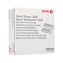 106R03048 Lézertoner Phaser 3020NI, WC3025NI nyomtatóhoz, XEROX, fekete, 2*1,5k